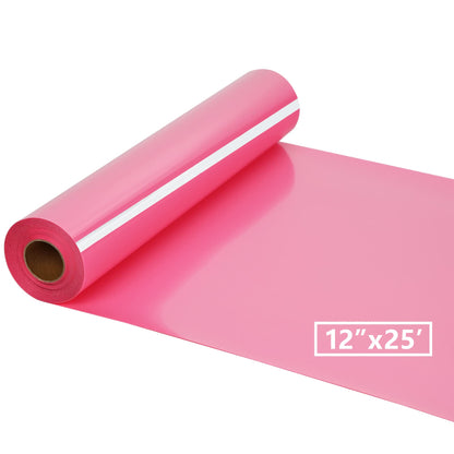 HTV Iron on Vinyl 12Inch by 25ft Roll Heat Transfer Vinyl for T-Shirt HTV Vinyl Rolls for All Cutter Machine - Easy to Cut & Weed for Heat Transfer Design