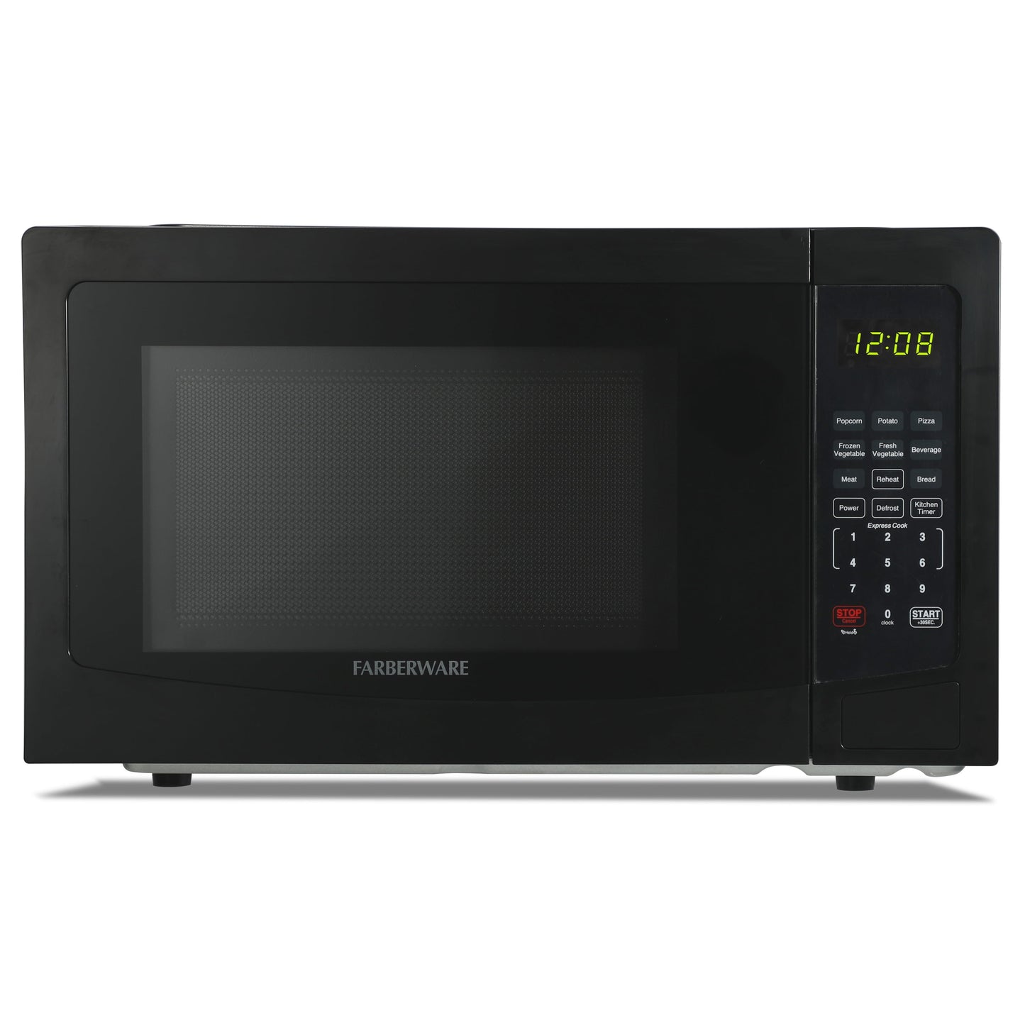 1.1 Cu. Ft. Countertop Microwave Oven – 1000W Power, Auto Cook Settings, Defrost, and Safety Lock – Black