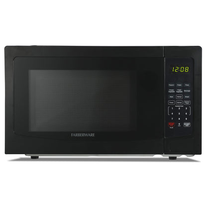 1.1 Cu. Ft. Countertop Microwave Oven – 1000W Power, Auto Cook Settings, Defrost, and Safety Lock – Black