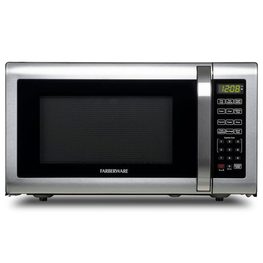 1.6 Cu. Ft Countertop Microwave Oven, 1100 Watts, Stainless Steel