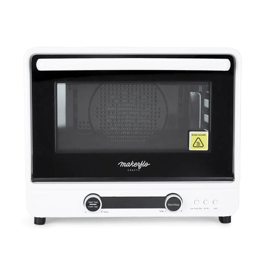 Makerflo 40L Sublimation Oven for Tumblers, Mugs & Bottles – Large Capacity Heat Press Oven with Heat-Resistant Gloves, Wire Shelf, Mesh Tray & Drip Catch Plate, DIY Craft & Small Business Use
