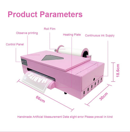 🔥A3 Pro DTF XP600 Printer Flatbed T-Shirt Printer for Cloth / Canvas Printed