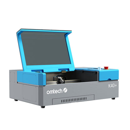 OMTech K40+ 45W Desktop CO2 Laser Engraver with 8" x 12" Working Area and Detachable Honeycomb Workbed