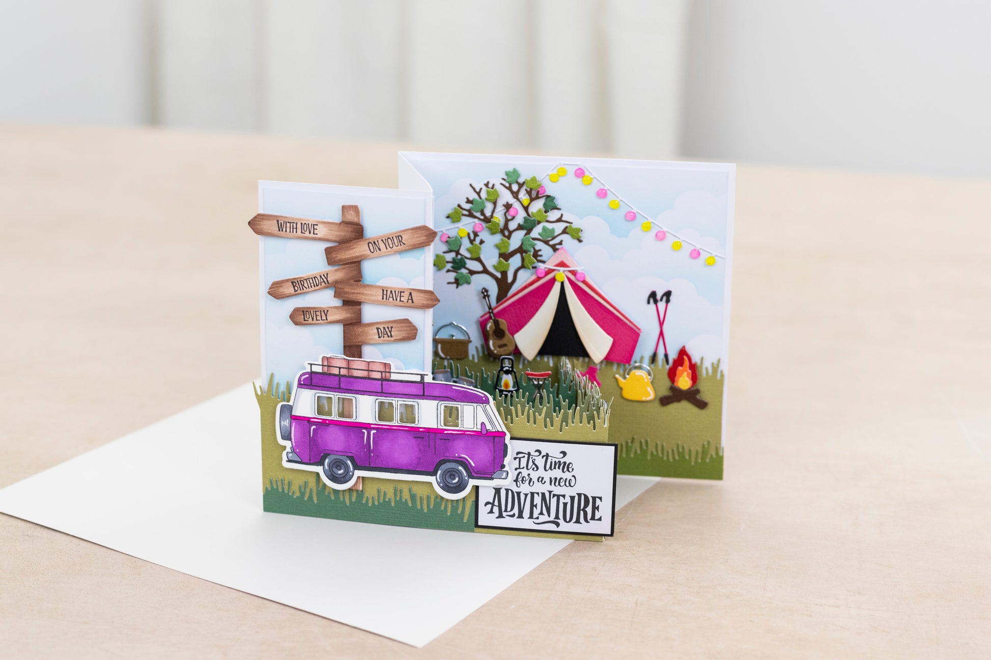 Crafters Companion the Great Outdoors Stamp & Die Set - Enjoy the Journey