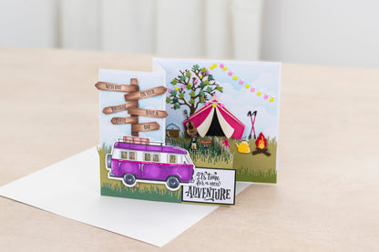 Crafters Companion the Great Outdoors Stamp & Die Set - Enjoy the Journey
