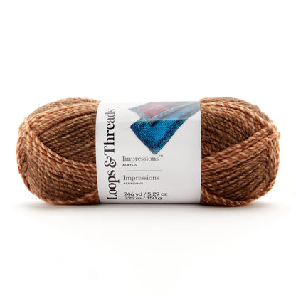 Impressions Yarn by Loops & Threads - Yarn for Knitting - Crochet - Weaving - and Arts & Crafts - Multi - Acrylic - 5.29 Oz