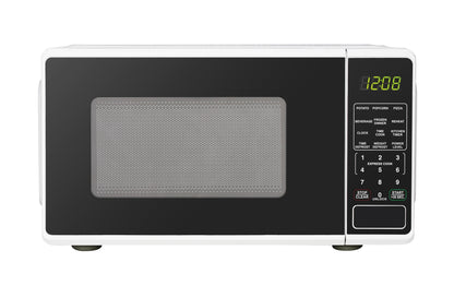 0.7 Cu Ft Countertop Microwave Oven, 700 Watts, White