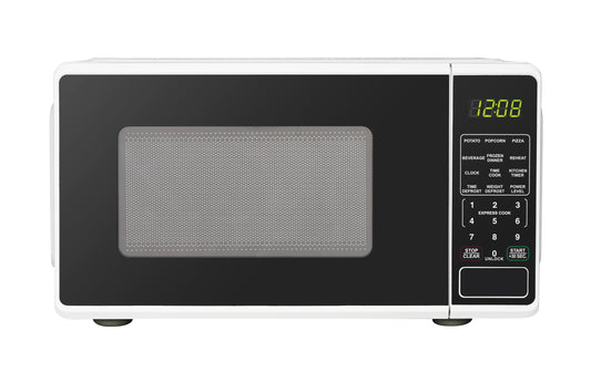 0.7 Cu Ft Countertop Microwave Oven, 700 Watts, White