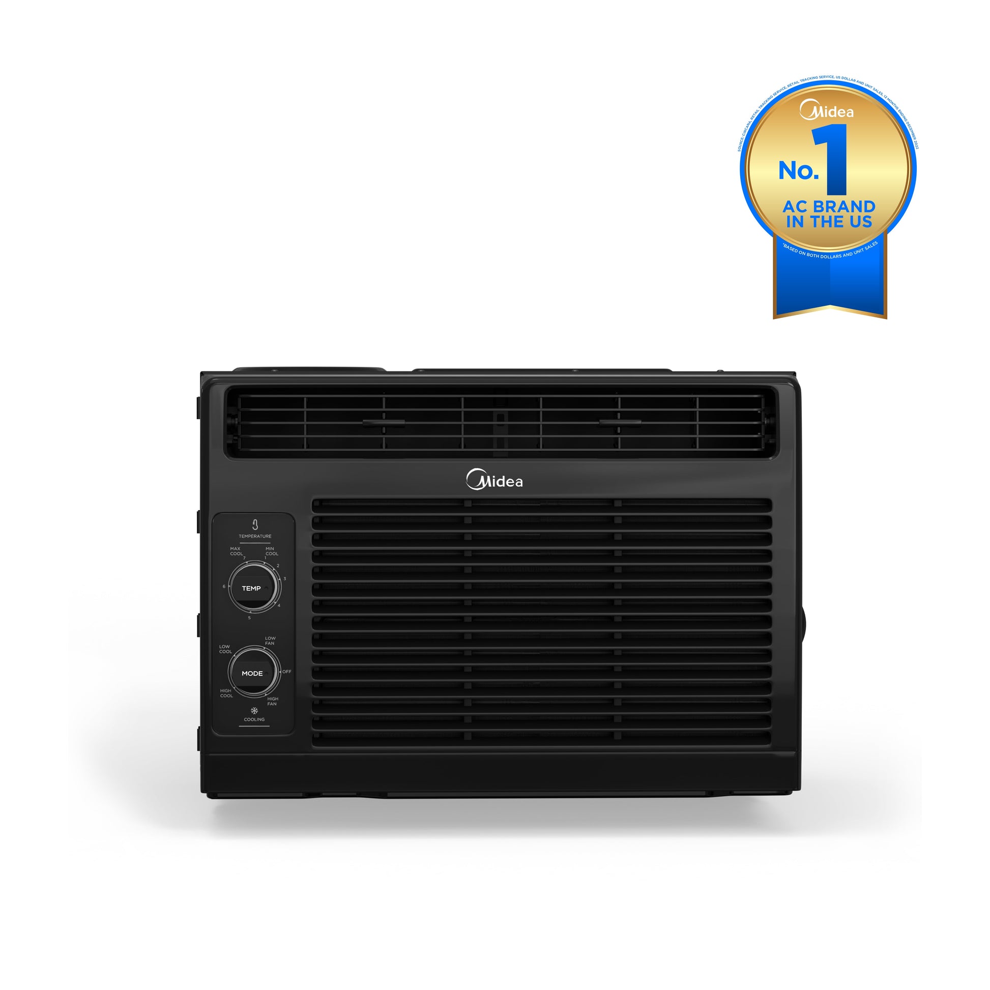 5,000 BTU 150 Sq. Ft. Mechanical Window Air Conditioner, Black, MAW05M1WBL, New