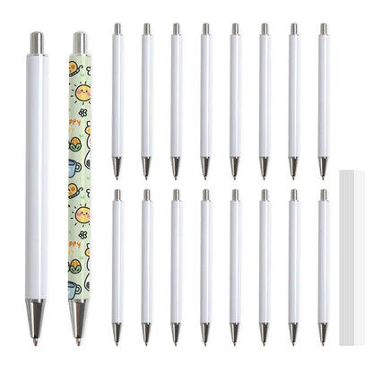 PYD Life Pen Heat Press Machine Bundle With Sublimation Pens Blanks,Heat Tape,Wrapping Measuring Too