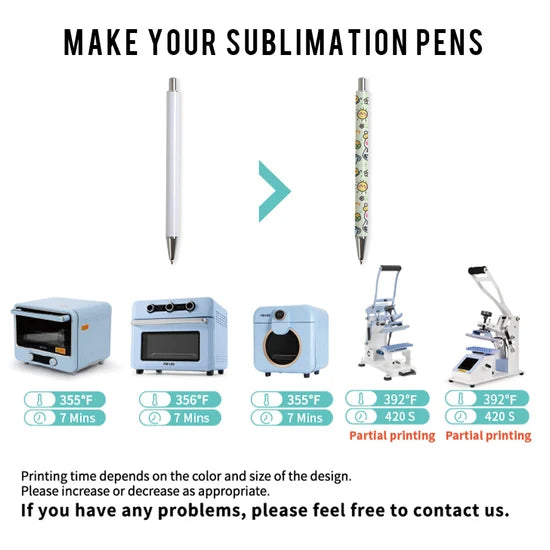 PYD Life Pen Heat Press Machine Bundle With Sublimation Pens Blanks,Heat Tape,Wrapping Measuring Too