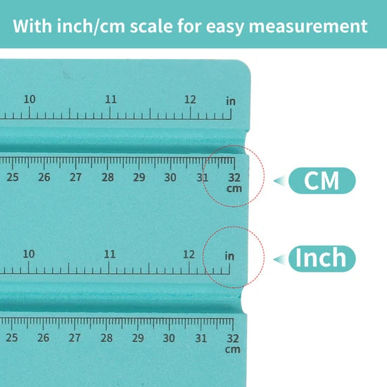 PYD Life Sublimation Tools for Pens Straws Wrapping Measuring Mint Green or Light Blue