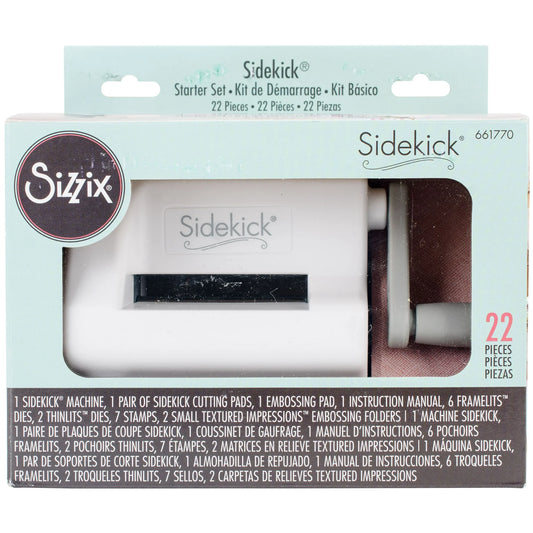 Sizzix Sidekick Starter Kit-White & Gray