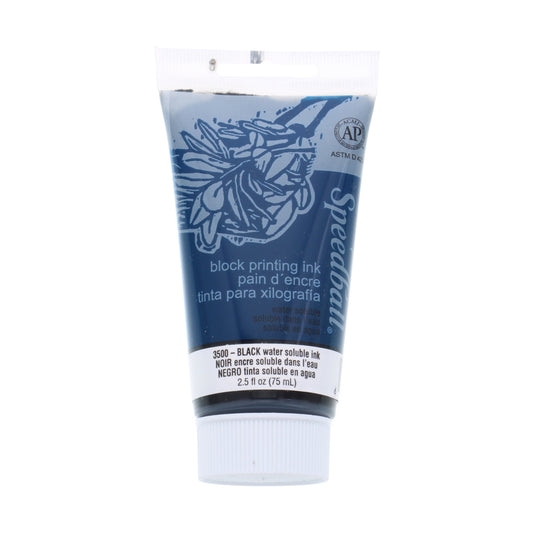 Block Printing Ink, Water-Based, 2.5 Oz., Black