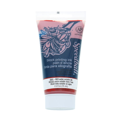 Block Printing Ink, Water-Based, 2.5 Oz., Red