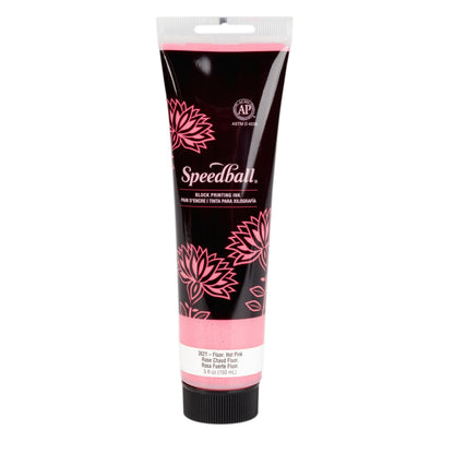 Block Printing Ink, Water-Based, 5 Oz., Fluorescent Hot Pink