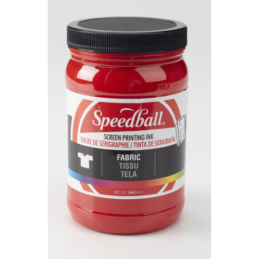 Fabric Screen Printing Ink, 32 Oz., Red