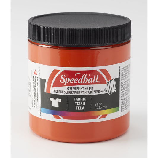 Fabric Screen Printing Ink, 8 Oz., Orange