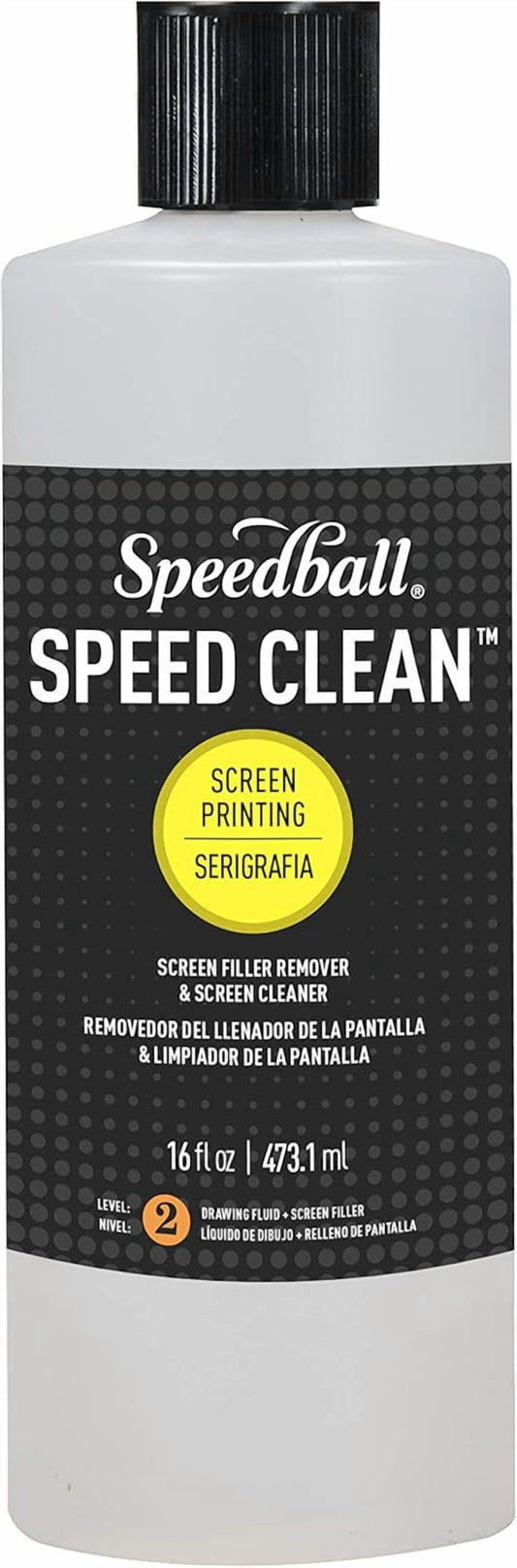 Speed Clean Screen, 16 Oz, Filler Removal Solution for Reclaiming Mesh Printing Frames, Non-Toxic Formula - Made in USA