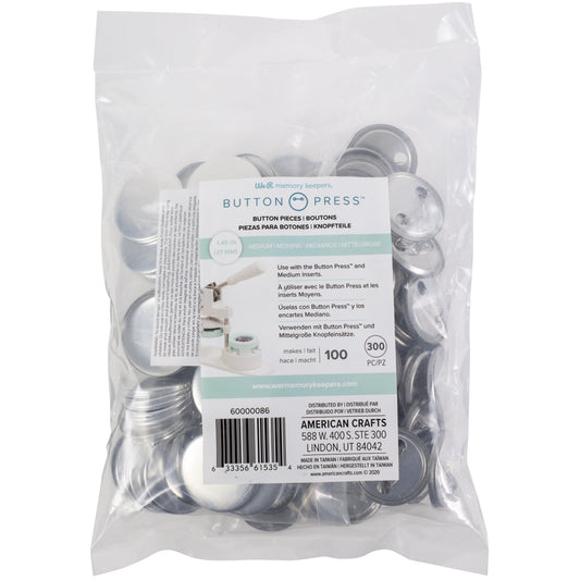 We R Button Press Bulk Refill Pack 100/Pkg-Medium (37Mm)