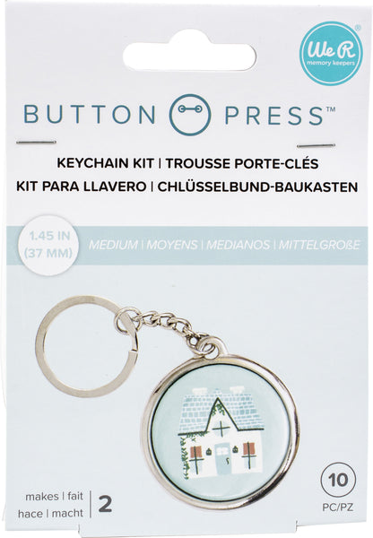 Button Press Keychain Kit-Makes 2