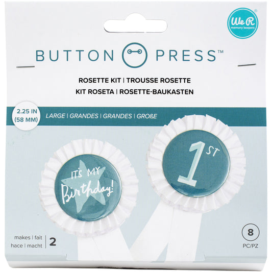 We R Button Press Rosette Kit-Makes 2