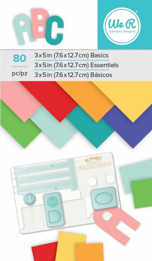Craft Paper Pad: Assorted Colors, 3 X 5 Inches, 80 Pack