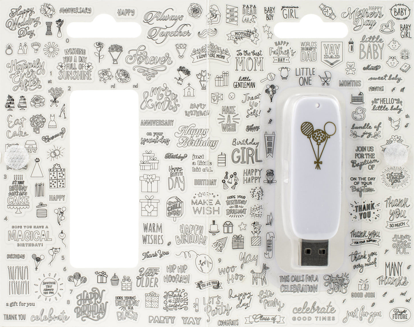 Foil Quill USB Artwork Drive-Celebration