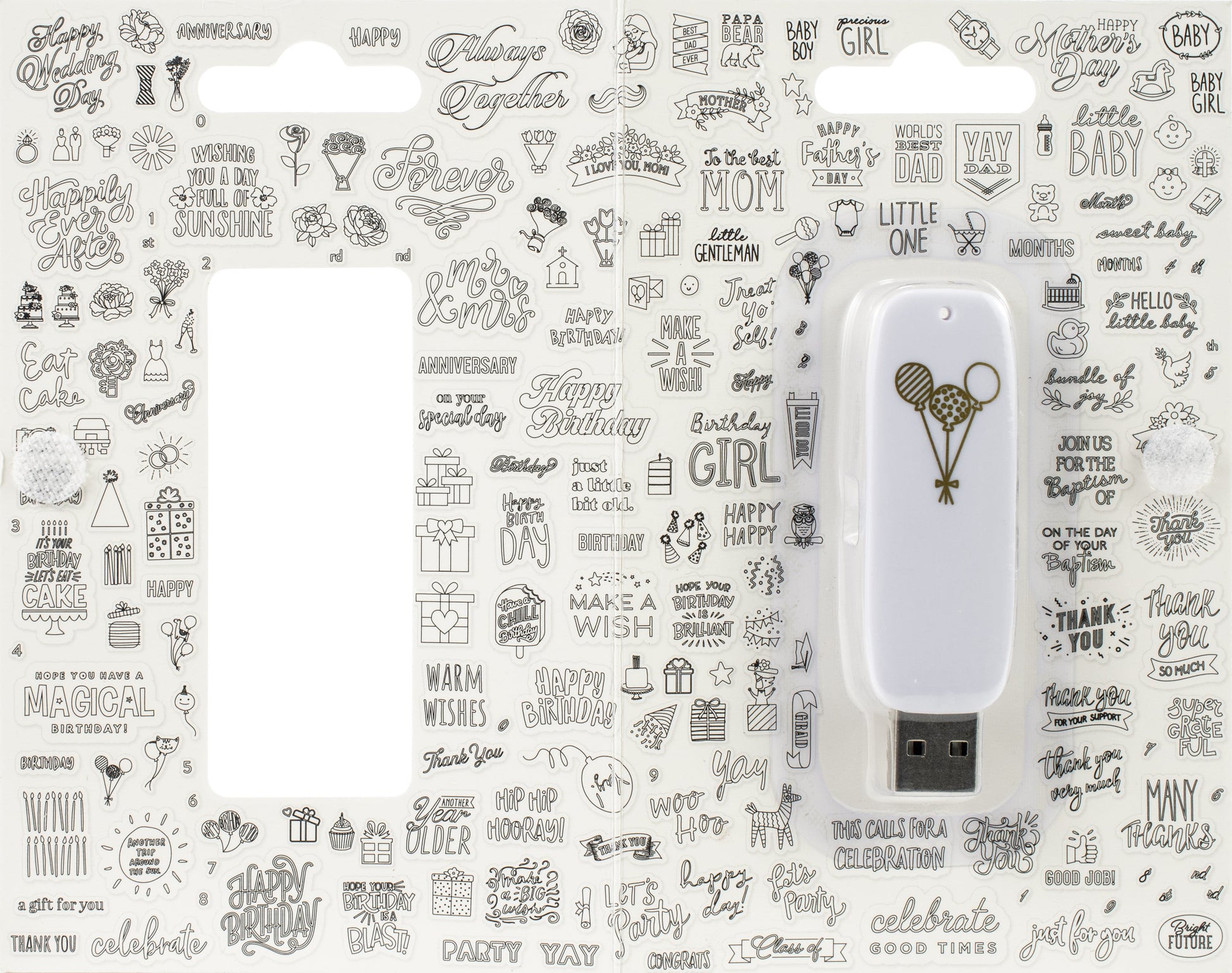 Foil Quill USB Artwork Drive-Celebration