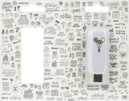 Foil Quill USB Artwork Drive-Celebration