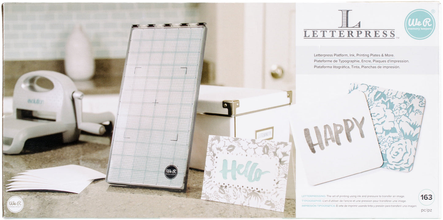 We R Memory Keepers Letterpress Starter Kit-
