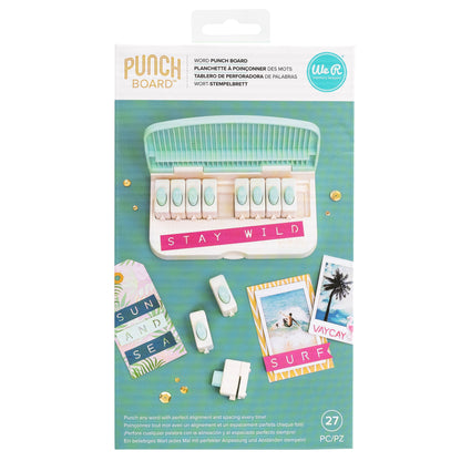 We R Memory Keepers Desk We R Memory Keepers Multicolor Plastic Word Punch Board - Scrapbooking ...