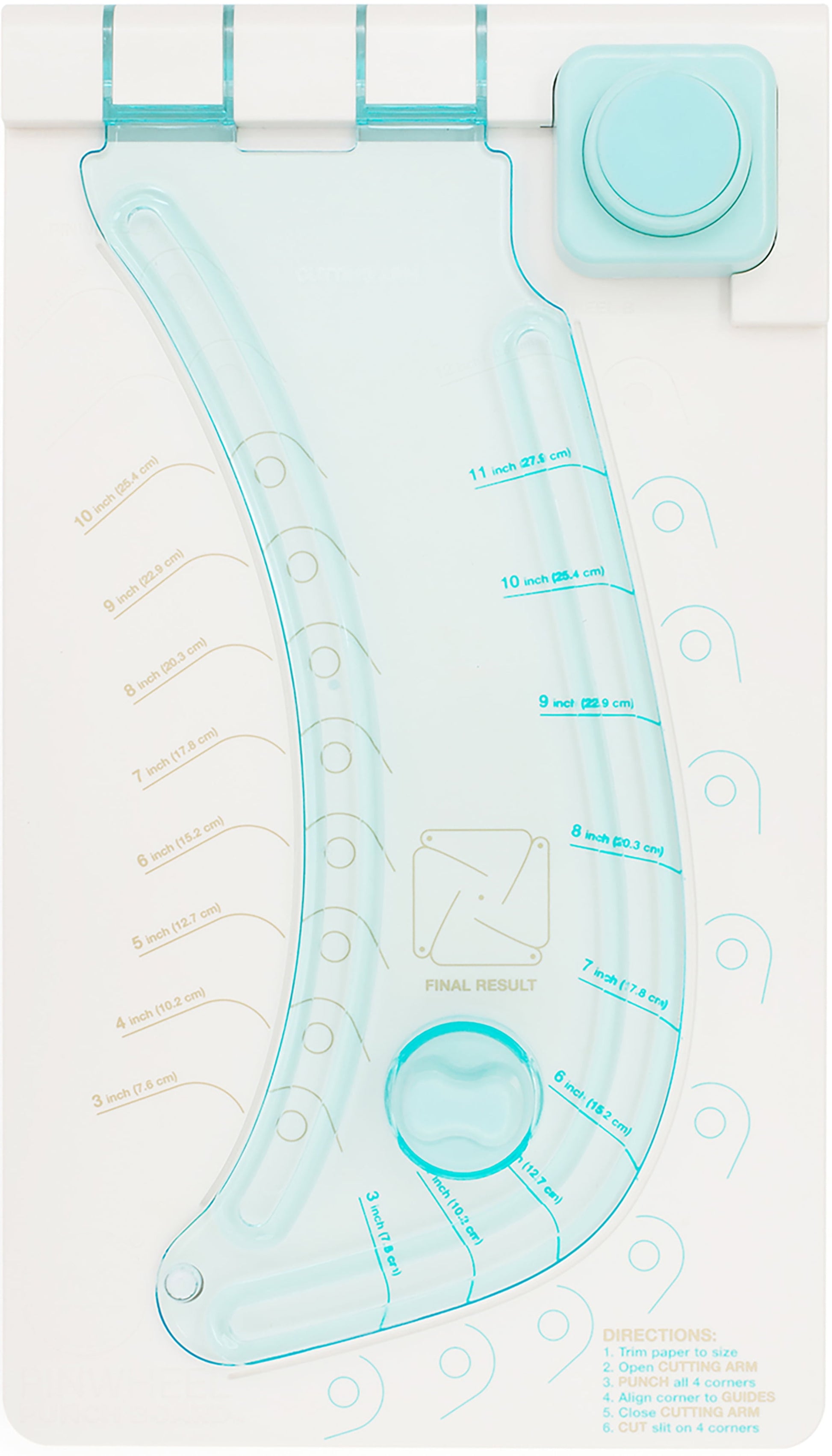 Pinwheel Punch Board Makes 20 Sizes