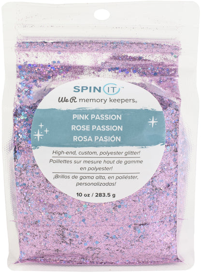 Spin It Glitter Mix 10Oz-Pink Passion