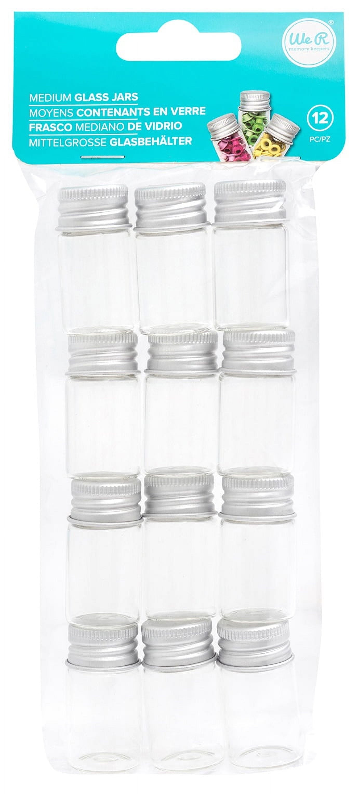 Storage Glass Jars 12/Pkg-Medium