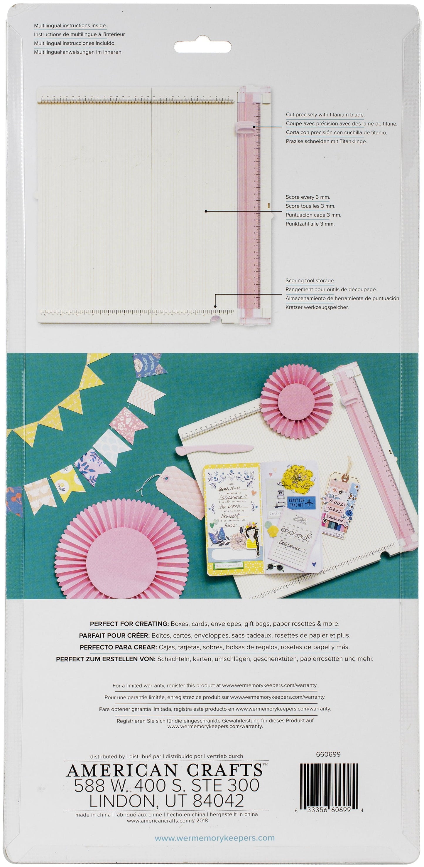 We R Memory Keepers Trim & Score Board-Metric
