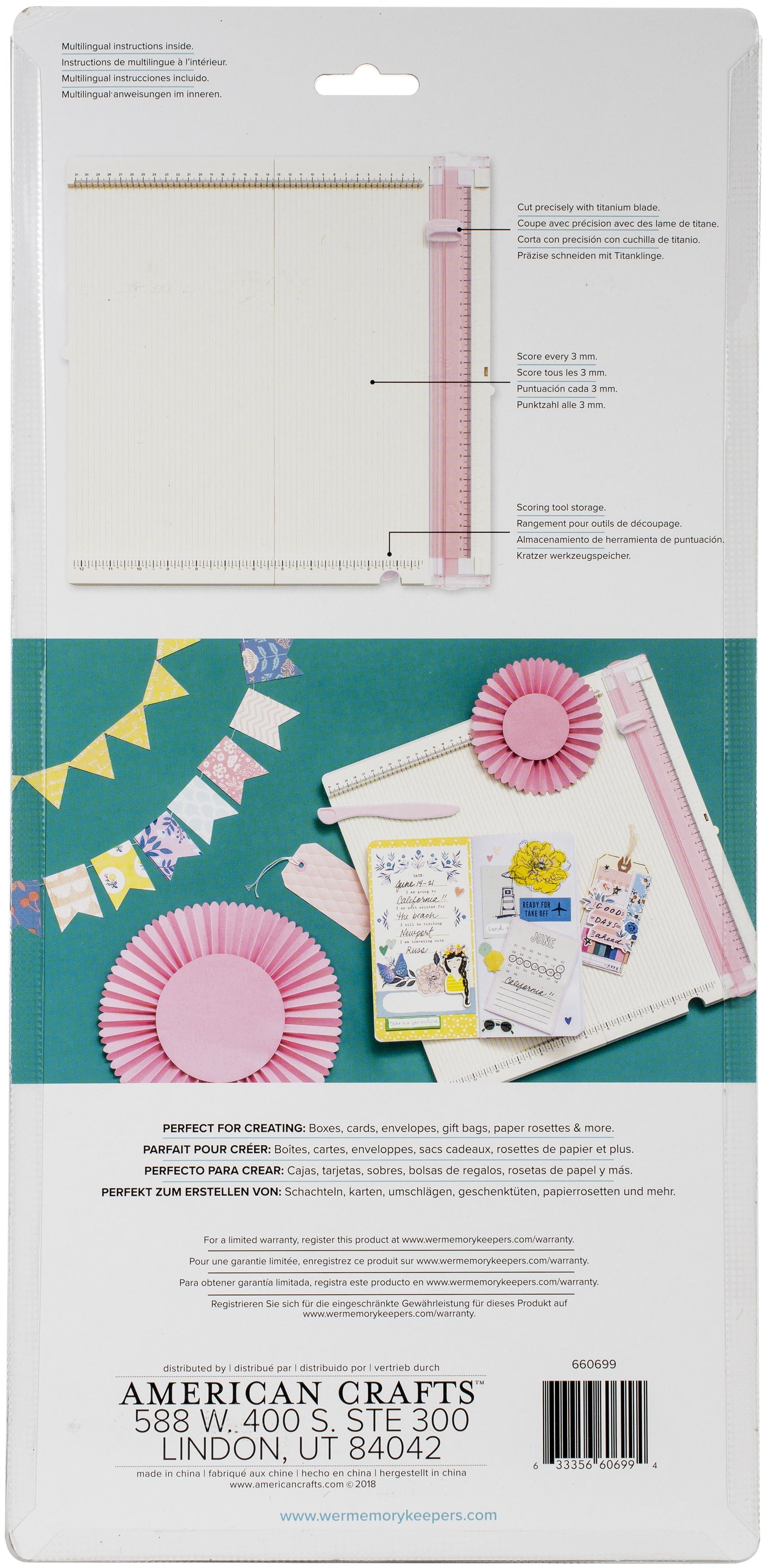 We R Memory Keepers Trim & Score Board-Metric