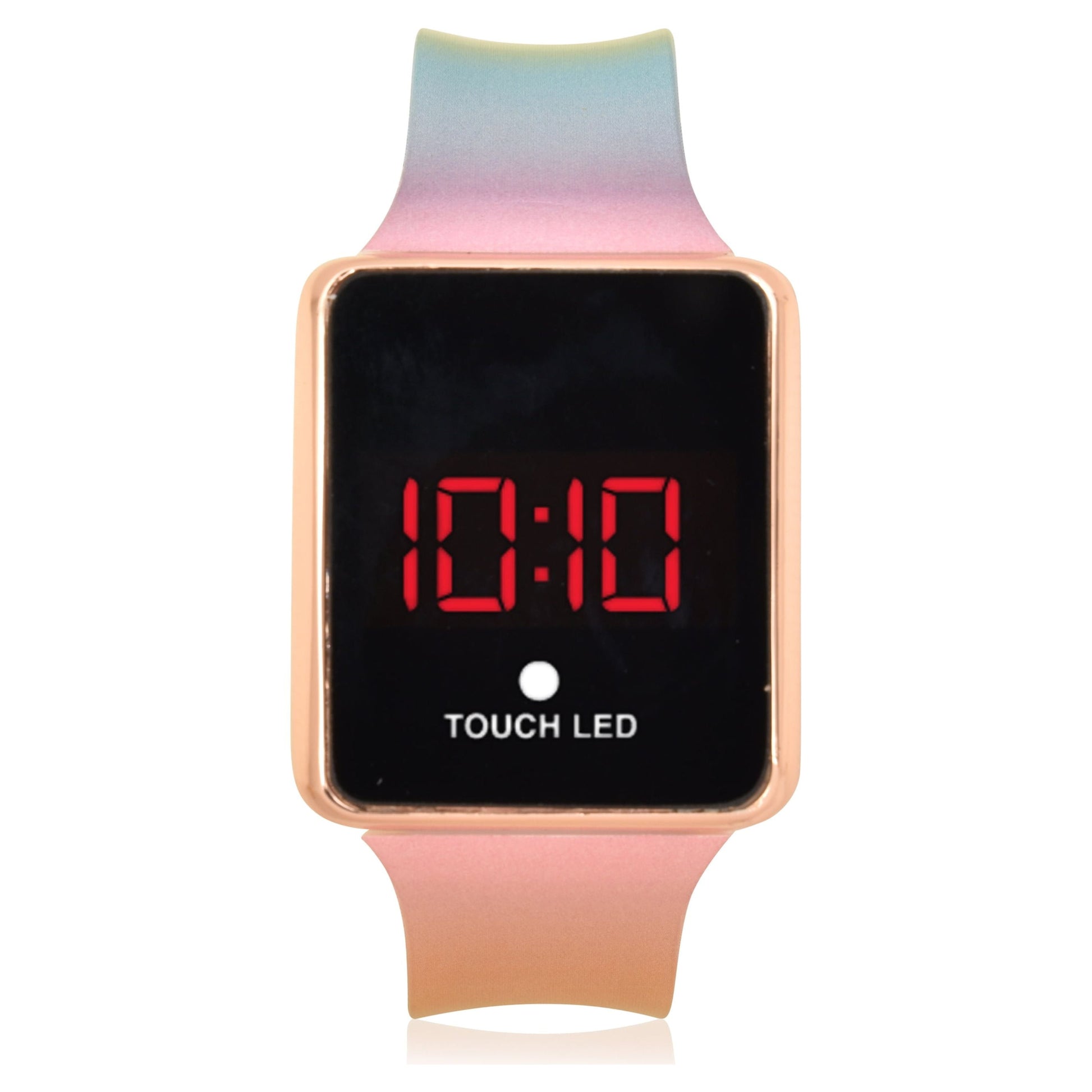 Multi Colored Touch LED Watch with Silicone Strap (WN4060WM)