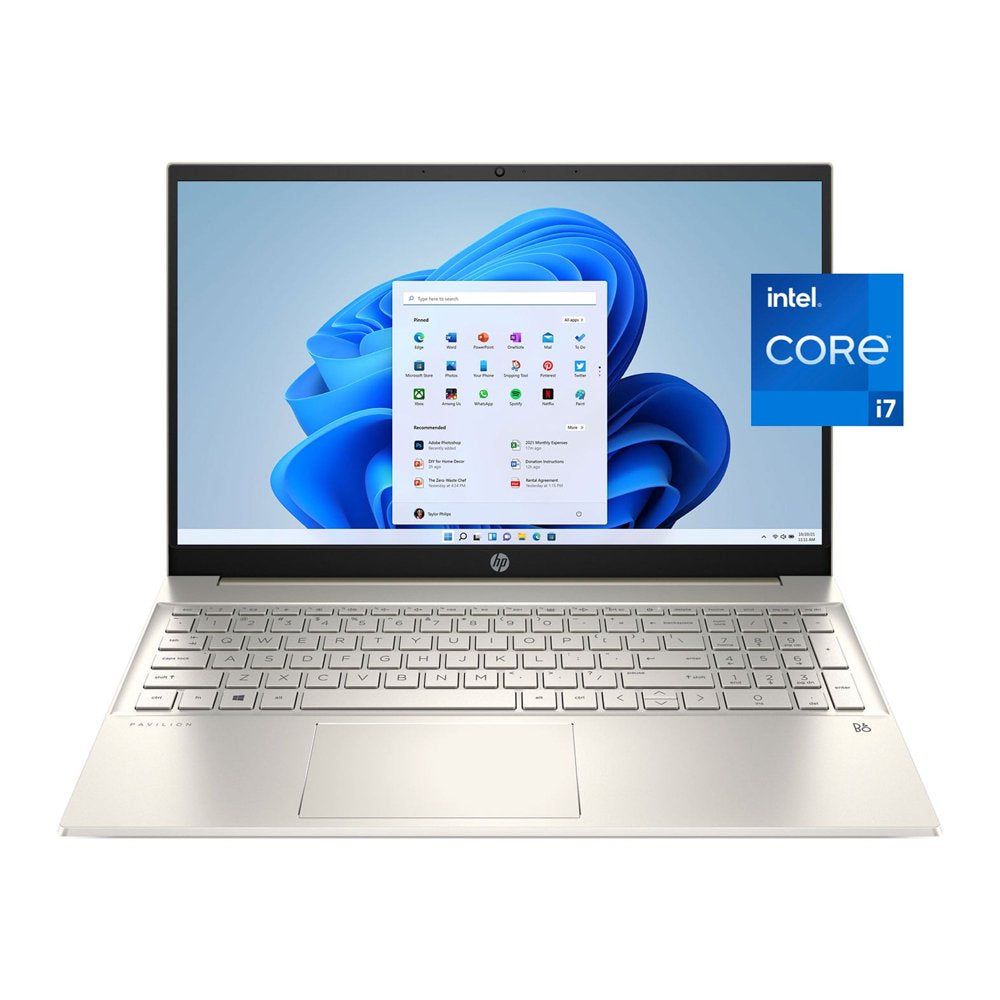 Pavilion 15.6" FHD Touch, Intel Core I7-1165G7, 8GB RAM, 512GB SSD, Lunar Gold, Windows 11, 15-Eg0070Wm