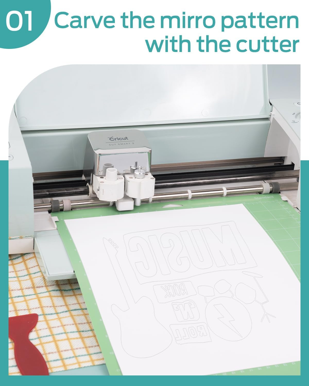 Lzerking Heat Transfer Vinyl White Htv Matte-12 X100Ft Iron on Vinyl Roll for Cricut/Cameo Bundle, DIY Shirts, Bags, Socks, Shoes, Pillow and Other Frabic - Easy to Cut & Weed