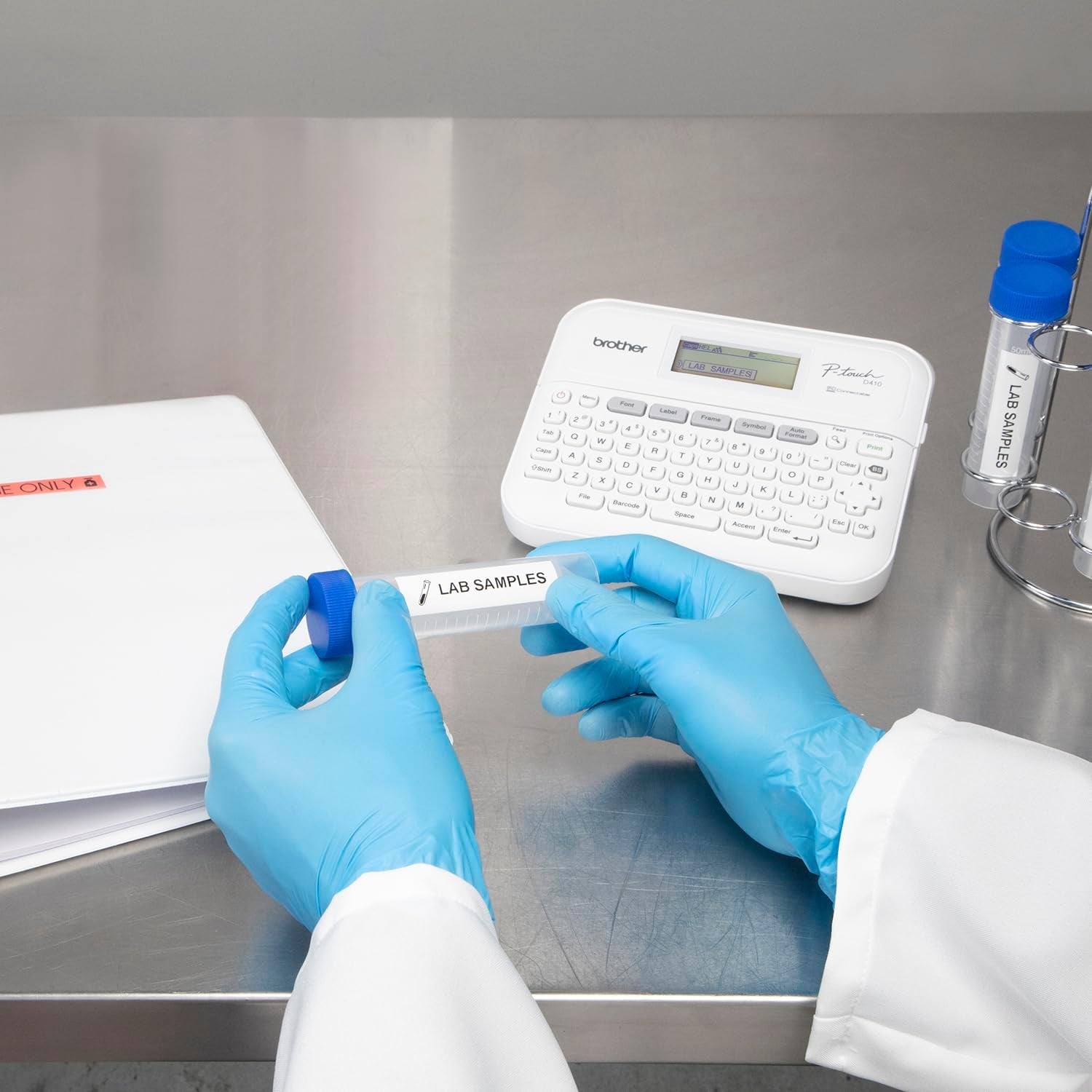 P-Touch PT-D410 Home / Office Advanced Label Maker | Connect via USB to Create and Print on Tze Label Tapes up to ~3/4 Inch, White
