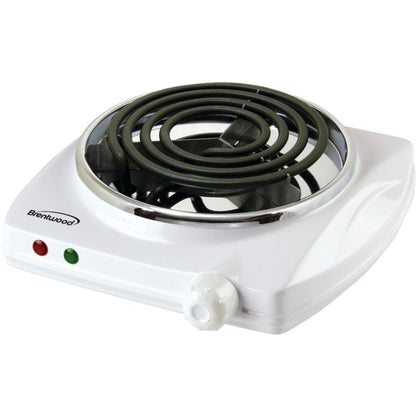 TS-322 1000W Single Electric Burner, White