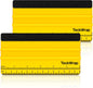 2 PCS Professional Plastic Felt Squeegee for Vinyl Decals, Inkjet Vinyl Sticker Paper, and Wallpaper - 6"X2.9"Decal Squeegee Tool, Scratch-Free Application (Yellow)