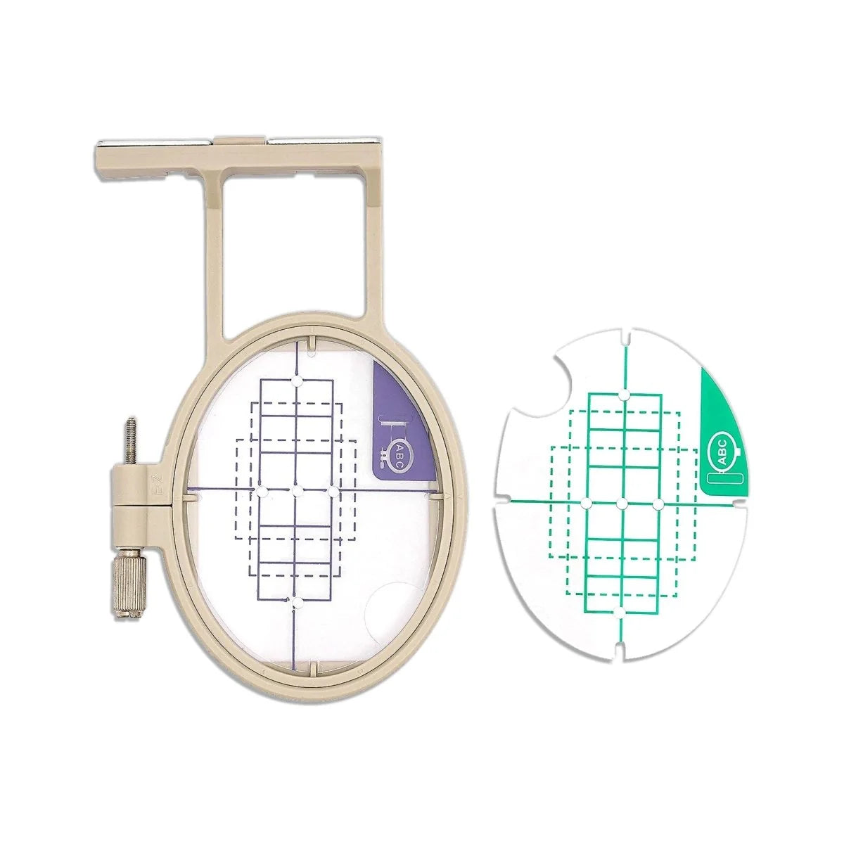 4Pc Embroidery Hoop Set & Accessories for Brother SE2000, PE900 & Other Models