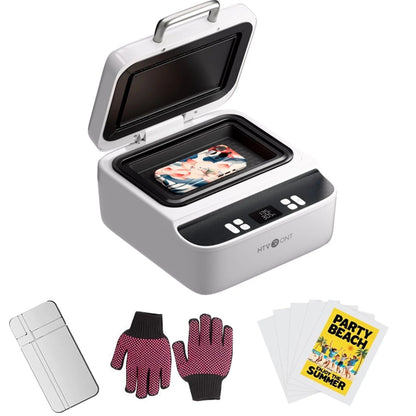 HTVRONT H17 Phone Cases Heat Press - Automatic Vacuum Heat Press Machine for Phone Cases- Sublimation Press for Custom Phone Case, Badges, Coasters(Compatible with Iphone),White