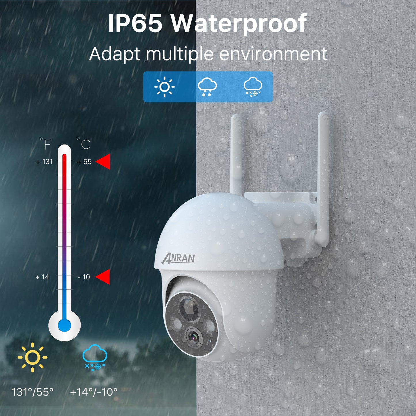 2K Solar Security Camera with Spotlight,  360° View Wireless Outdoor Camera, Waterproof PIR Detection, Rechargeable Battery Powered Home Surveillance Camera with Color Night Vision 2-Way Audio