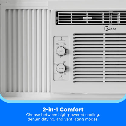 5,000 BTU 150 Sq Ft Mechanical Window Air Conditioner, White, MAW05M1WWT-N, New