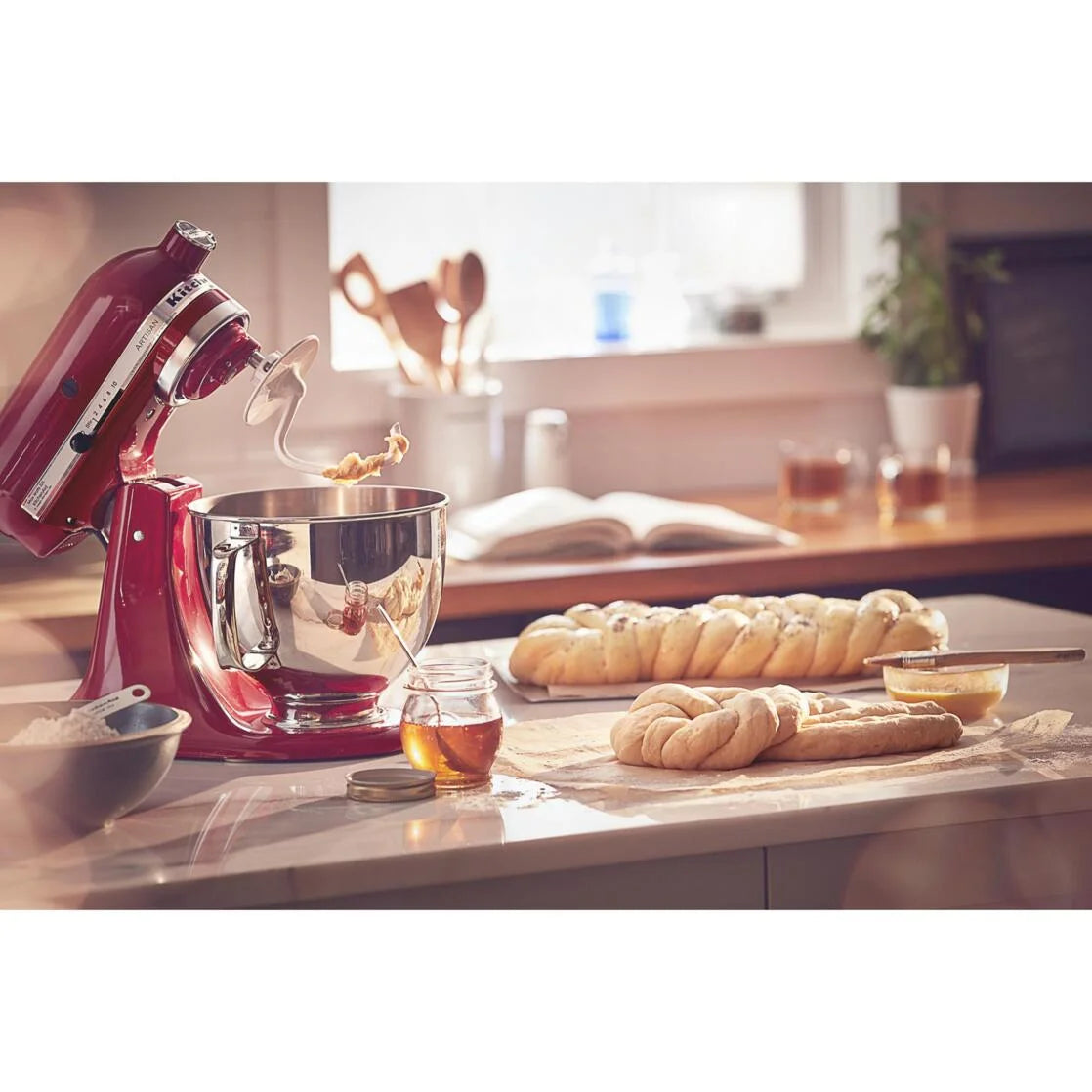 Artisan Series 5-Quart Tilt-Head Stand Mixer, Red (KSM150PSER)