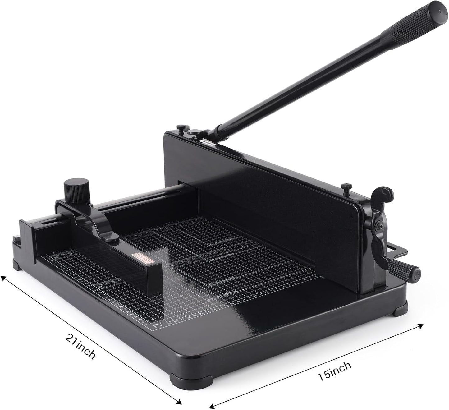 Heavy Duty Paper Cutter,12 Inch Guillotine Paper Cutter,Guillotine Paper Cutters and Trimmers Cards Leather with Metal Base for Office Home School (Black, A4)