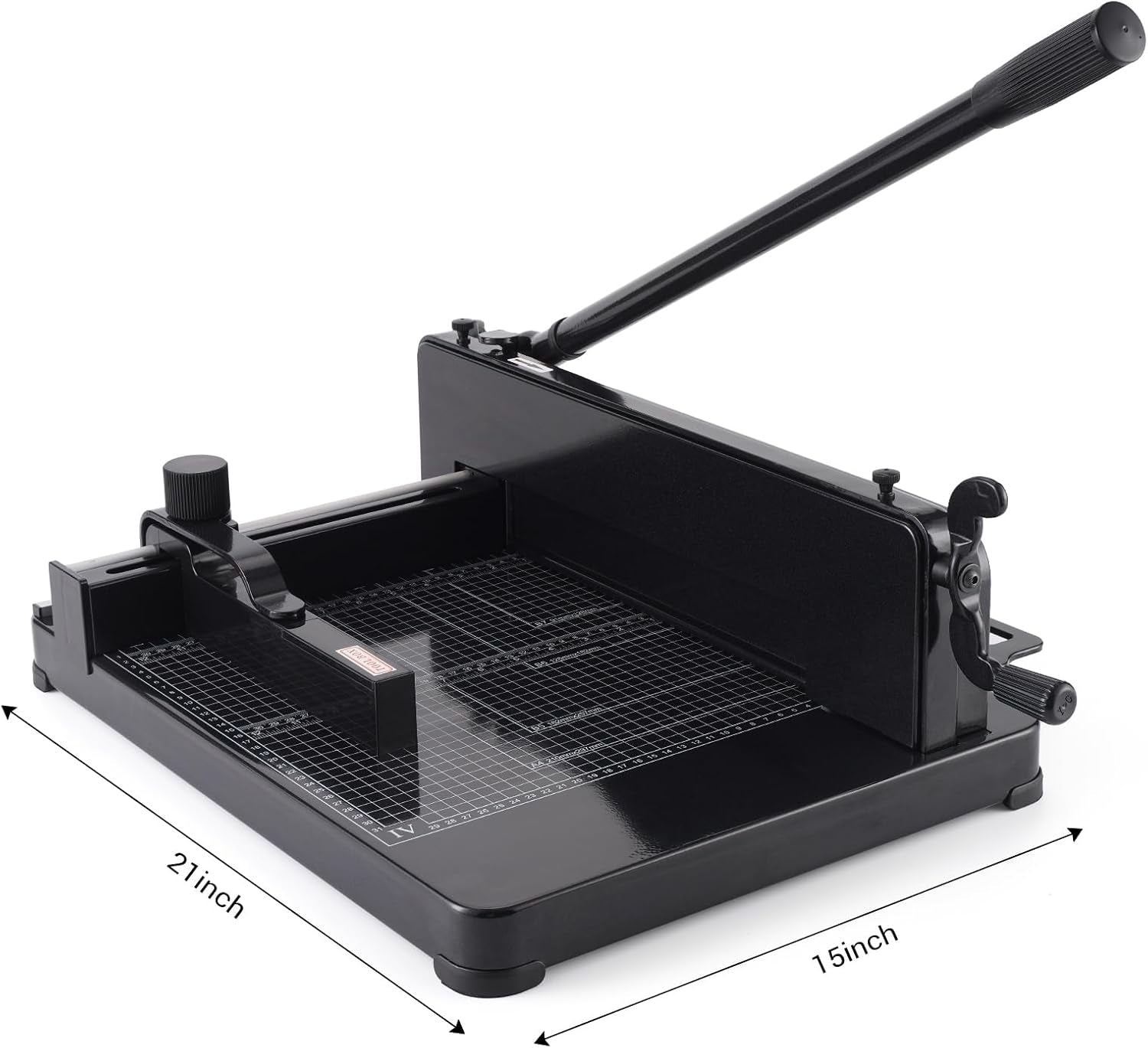 Heavy Duty Paper Cutter,12 Inch Guillotine Paper Cutter,Guillotine Paper Cutters and Trimmers Cards Leather with Metal Base for Office Home School (Black, A4)